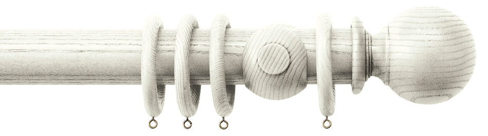 Jones Oakham 50mm Handcrafted Wood Pole Tusk, Ball