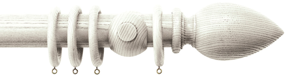 Jones Oakham 50mm Handcrafted Wood Pole Tusk, Cone