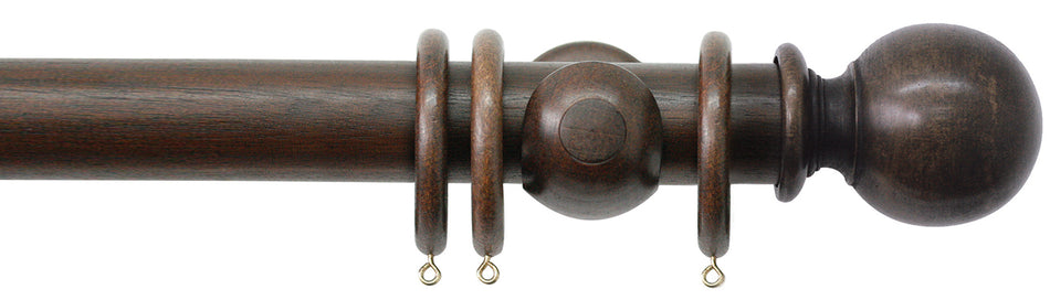 Jones Florentine 48mm Pole, Cup, Oak, Plain Ball