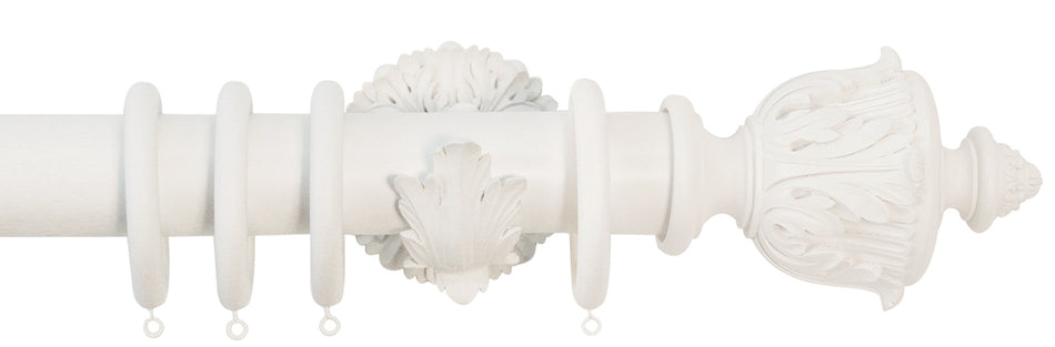 Jones Florentine 48mm Pole, Acanthus, Cotton, Acanthus