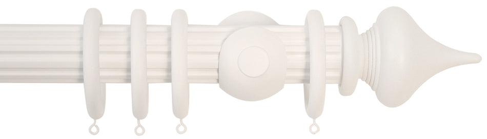 Jones Florentine 48mm Fluted Pole, Cup, Cotton, Minaret