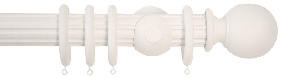 Jones Florentine 48mm Fluted Pole, Cup, Cotton, Plain Ball