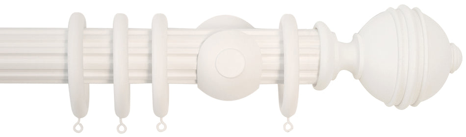 Jones Florentine 48mm Fluted Pole, Cup, Cotton, Ribbed Ball