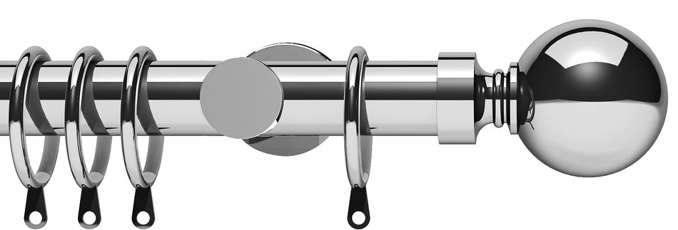 Integra Elements Belgravia 28mm Pole Chrome