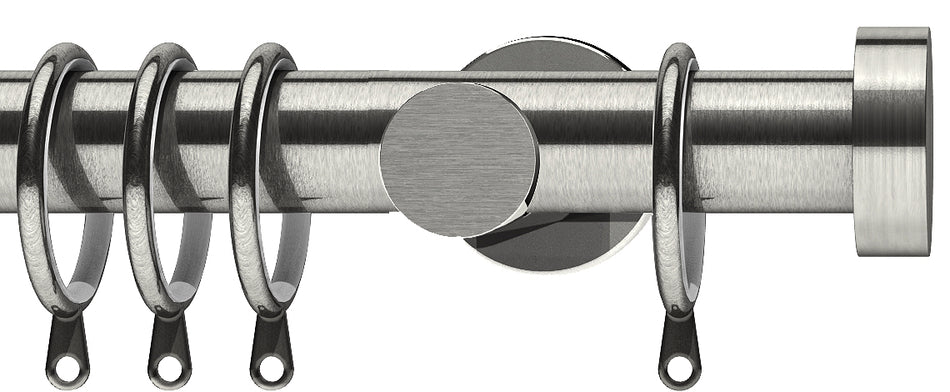 Integra Elements Stud 35mm Pole Satin Steel