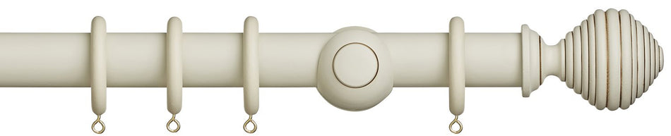 Museum 35mm & 45mm Antique White Pole Dune Finial