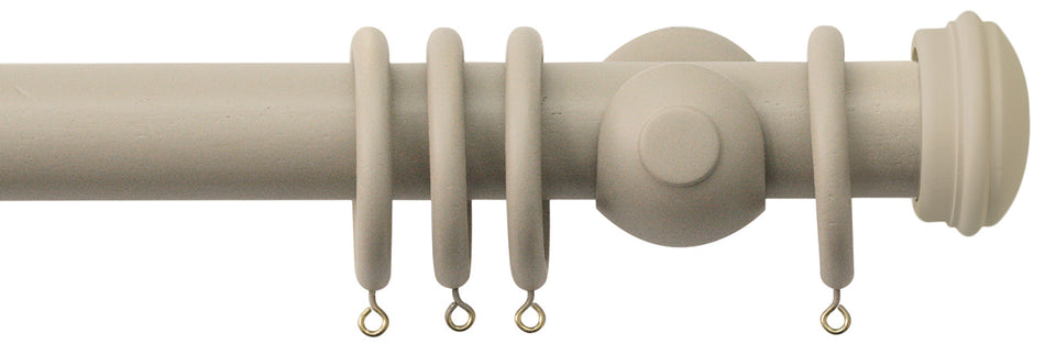 Jones Seychelles 40mm Handcrafted Wood Pole Truffle, Endcap