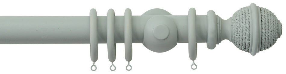 Jones Seychelles 40mm Handcrafted Wood Pole Haze, Rope