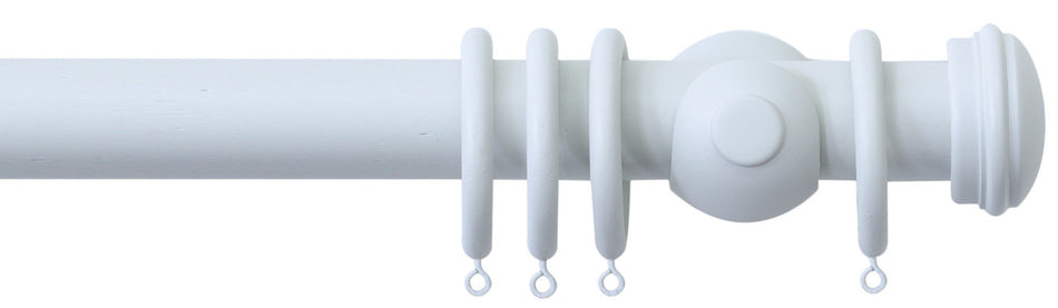 Jones Seychelles 40mm Handcrafted Wood Pole Mist, Endcap
