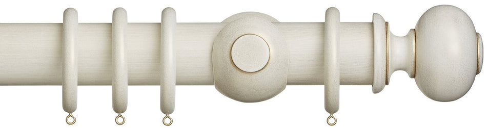 Museum 55mm Cream Gold Pole Parham Finial