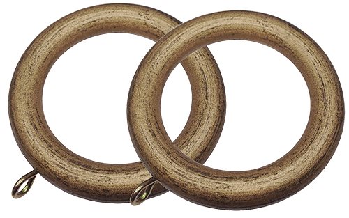 Integra Masterpiece 35mm, 50mm Curtain Rings, Black Gold