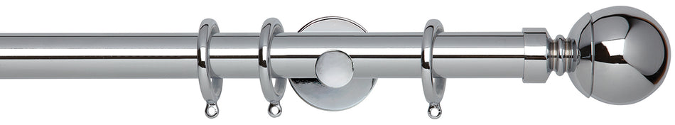 Neo 28mm Pole Chrome Cylinder Ball