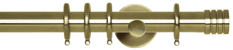 Neo 28mm Pole Spun Brass Cylinder Stud