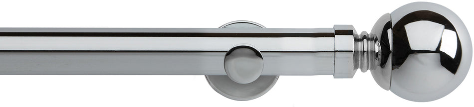 Neo 35mm Eyelet Pole Chrome Ball