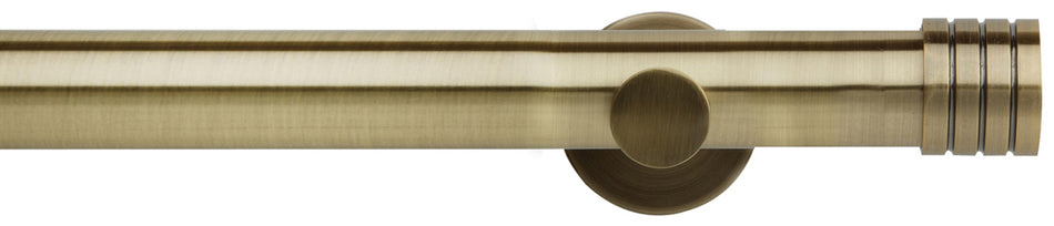 Neo 35mm Eyelet Pole Spun Brass Stud