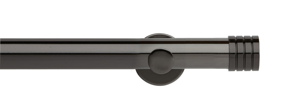 Neo 35mm Eyelet Pole Black Nickel Stud