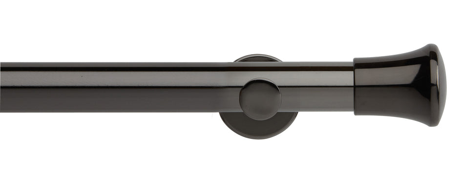 Neo 35mm Eyelet Pole Black Nickel Trumpet