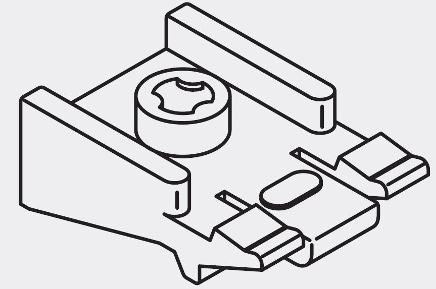 Silent Gliss 3176 Top Fix Bracket, White (1090,1200)
