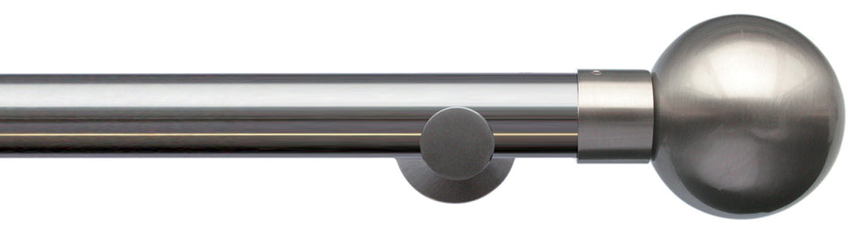 Jones Lunar 28mm Eyelet Pole Matt Nickel, Sphere