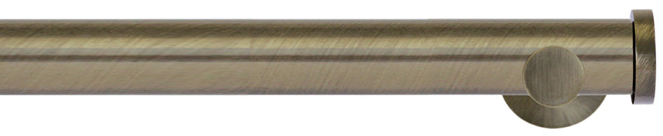 Jones Lunar 28mm Eyelet Pole Burnished Brass, Endstop