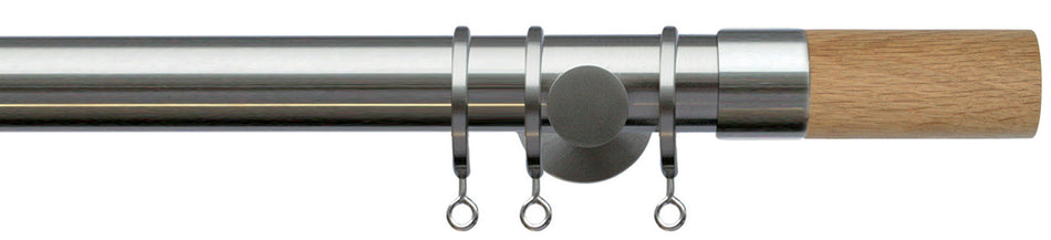 Jones Lunar 28mm Matt Nickel Pole, Oak Barrel