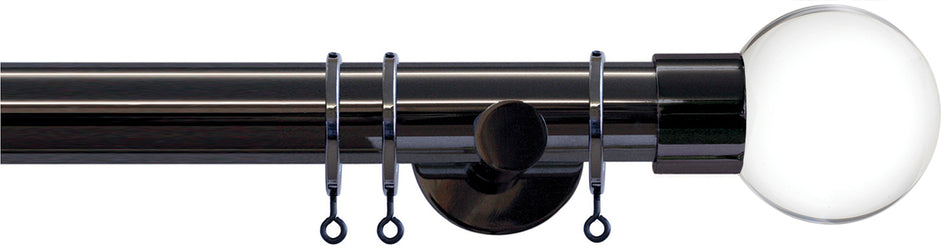 Jones Strand 35mm Pole Black Nickel, Acrylic Ball