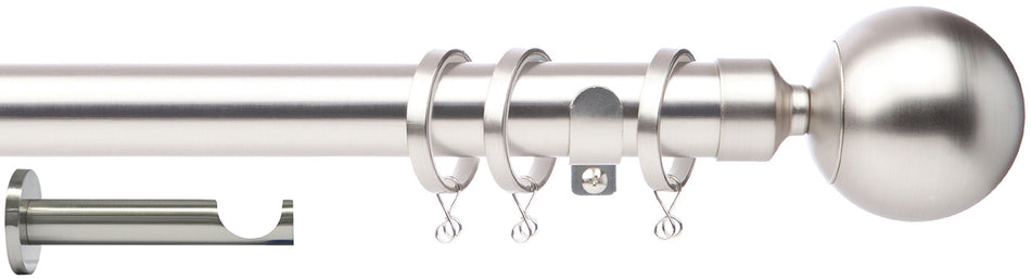 Jones Cosmos 28mm Contemporary Pole, Matt Nickel, Ball