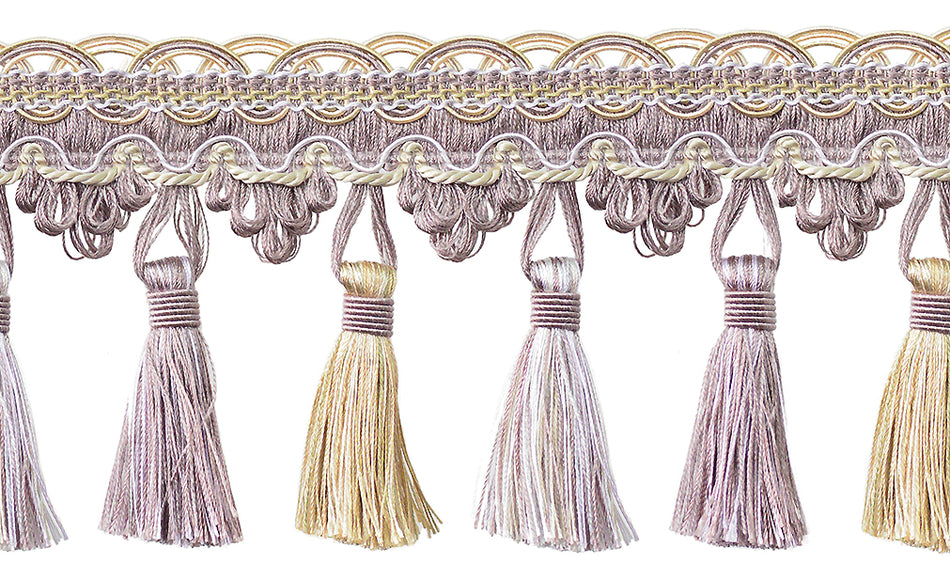 Jones Venice Tassel Fringe Trimming, Violet