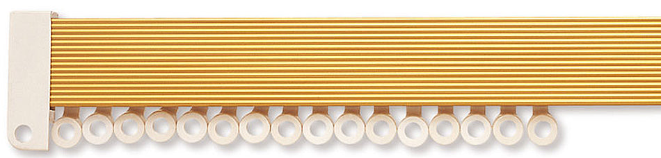 Hallis Superglide Uncorded Gold Metal Curtain Track