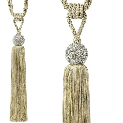 Hallis Large Rope Tieback Ritz, Vanilla