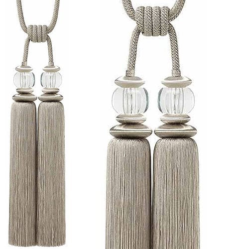 Hallis Mirage Rope Tieback Double Tassel Mink