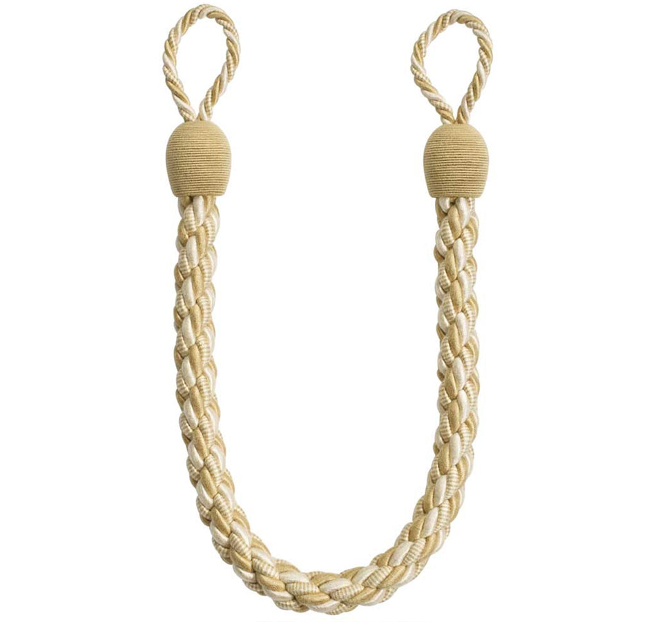 Hallis Reflections Large Rope Tieback Embrace Cream Vanilla