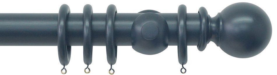 Jones Estate 50mm Handcrafted Wood Pole Airforce, Ball