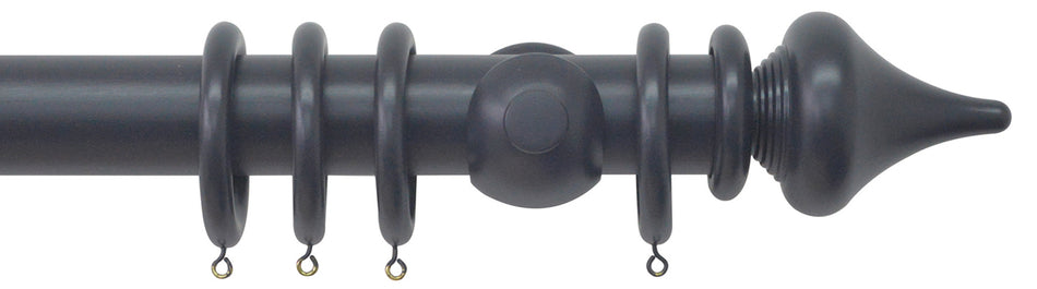 Jones Estate 50mm Handcrafted Wood Pole Basalt, Minaret