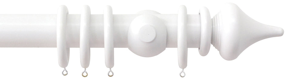 Jones Estate 50mm Handcrafted Wood Pole Alabaster, Minaret