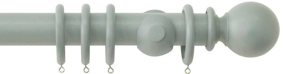 Jones Estate 50mm Handcrafted Wood Pole Mercury, Ball