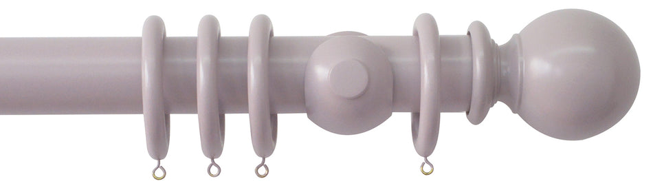Jones Estate 50mm Handcrafted Wood Pole Heather, Ball