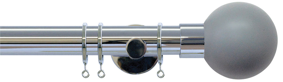 Jones Strand 35mm Pole Chrome, Lead Painted Ball