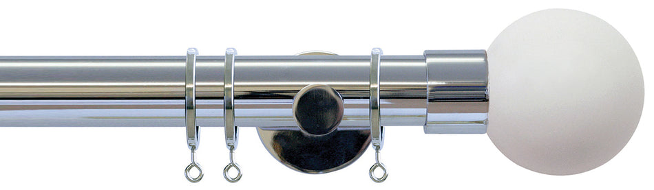 Jones Strand 35mm Pole Chrome, Stone Painted Ball
