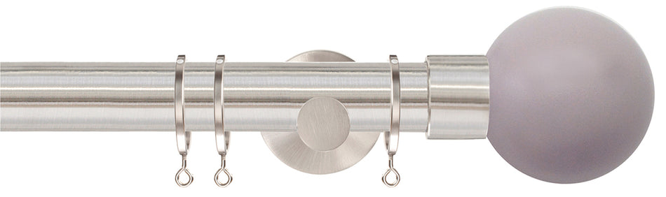 Jones Strand 35mm Pole Matt Nickel, Heather Painted Ball