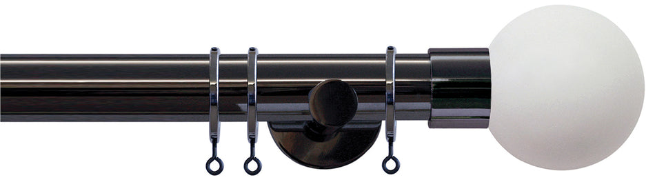 Jones Strand 35mm Pole Black Nickel, Stone Painted Ball