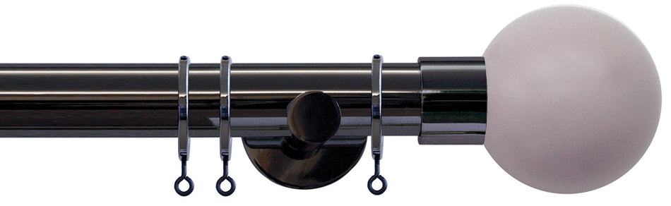 Jones Strand 35mm Pole Black Nickel, Heather Painted Ball
