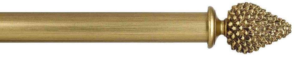 Byron Manor 35mm 45mm 55mm Curtain Pole Antiqued Gold Haggerston