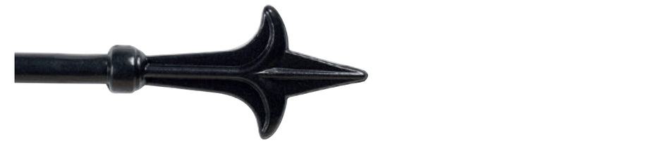 Cameron Fuller 19mm Metal Curtain Pole Black Spear