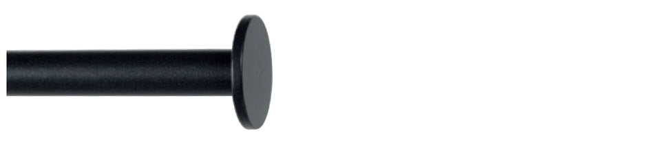 Cameron Fuller 19mm Metal Curtain Pole Black Stopper