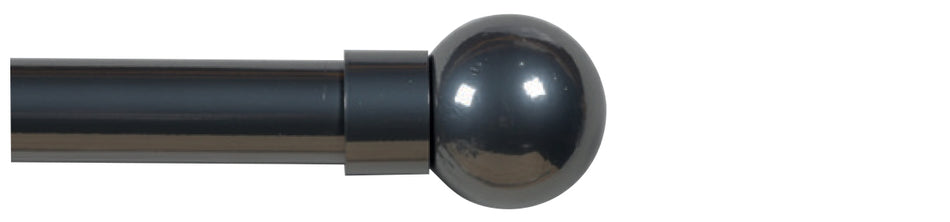 Cameron Fuller 32mm Metal Curtain Pole Graphite Ball