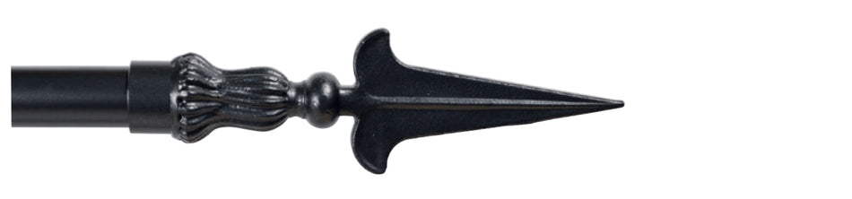 Cameron Fuller 32mm Metal Curtain Pole Black Spear