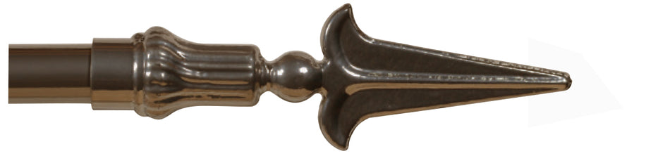 Cameron Fuller 32mm Metal Curtain Pole Bronze Spear