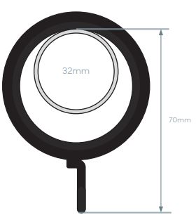 Cameron Fuller 32mm Curtain Pole Rings