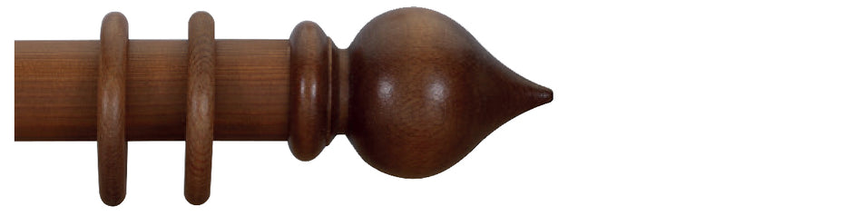 Cameron Fuller 50mm Pole Light Oak Peardrop